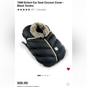 NEW 7am enfant cocoon car seat cover